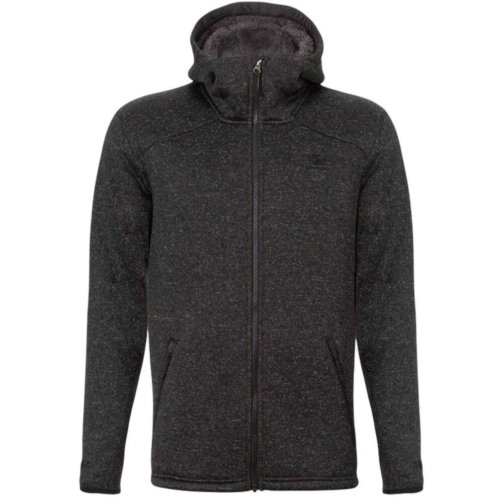 Karrimor Mens Orbit Polyester Full Zip Hoodie / Black Marl Marl